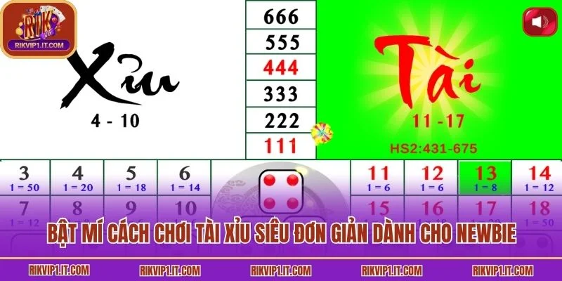 Bật mí cách chơi tài xỉu siêu đơn giản dành cho newbie